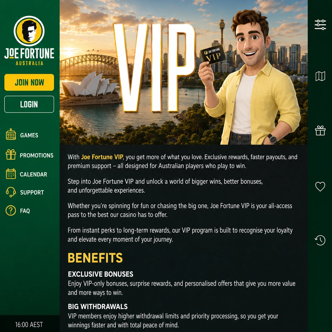 Joe Fortune VIP